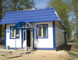  Торговый павильон на 80 кв.м., п. Жешарт, Респ. Коми из сэндвич-панелей, построенная компанией Альянс -  Торговый павильон на 80 кв.м., п. Жешарт, Респ. Коми, п. Жешарт, Респ. Коми